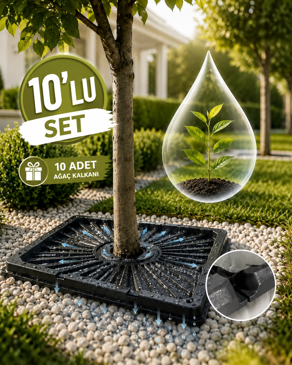 Otsuvera Ağaç Kalkanı 10’lu Set
